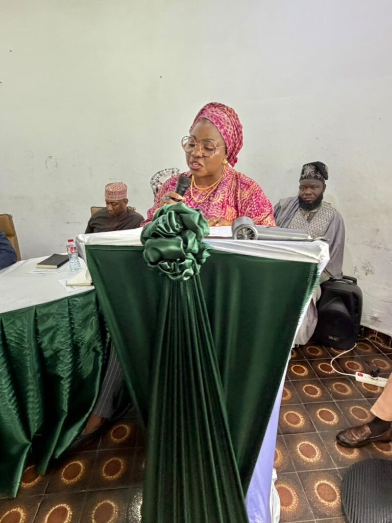 Ambassador addressing the audience
